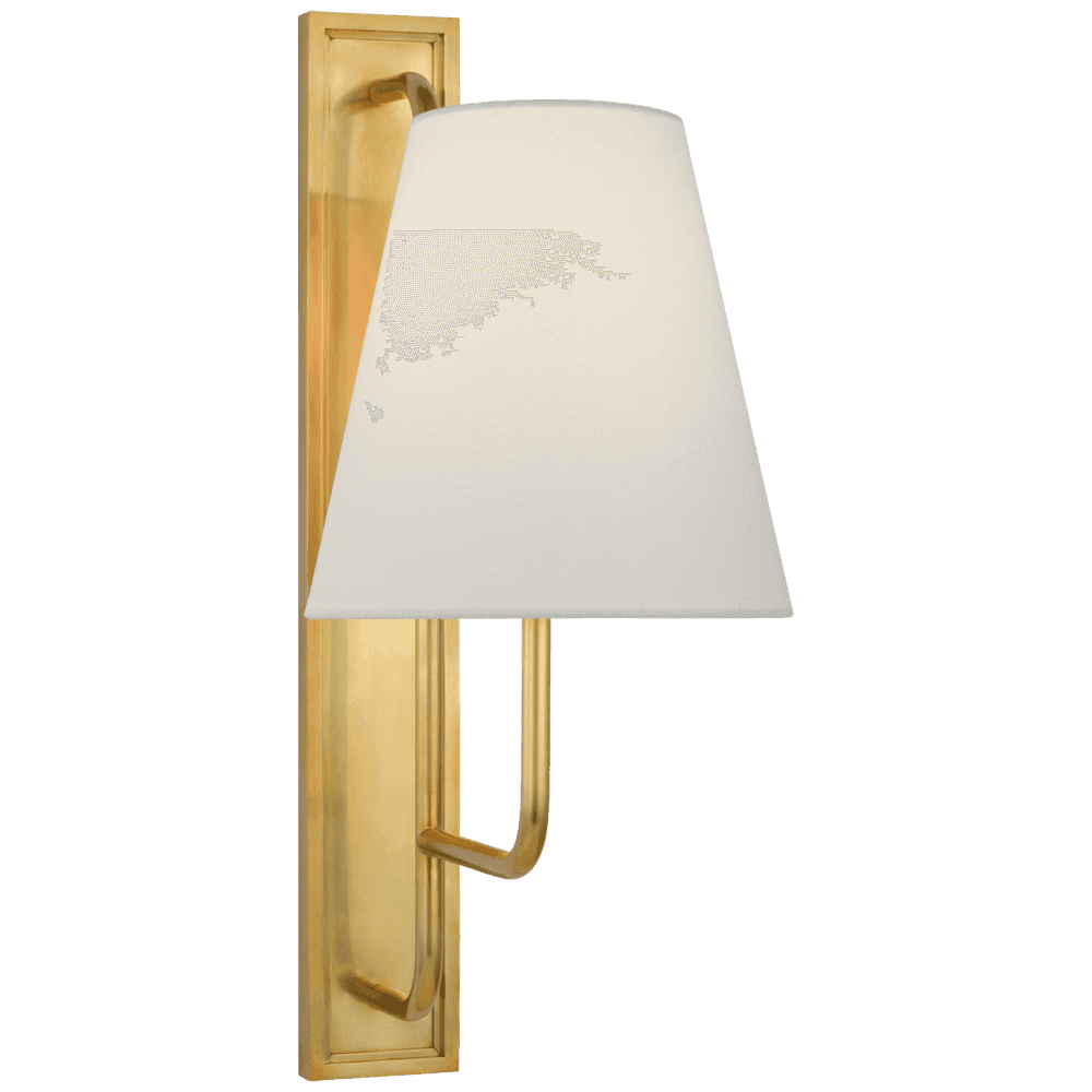 Visual Comfort Signature Rui Tall Wall Sconce Hand-Rubbed Antique Brass