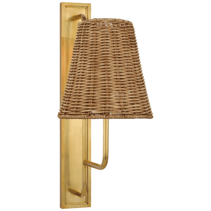 Visual Comfort Signature Rui Tall Wall Sconce Hand-Rubbed Antique Brass