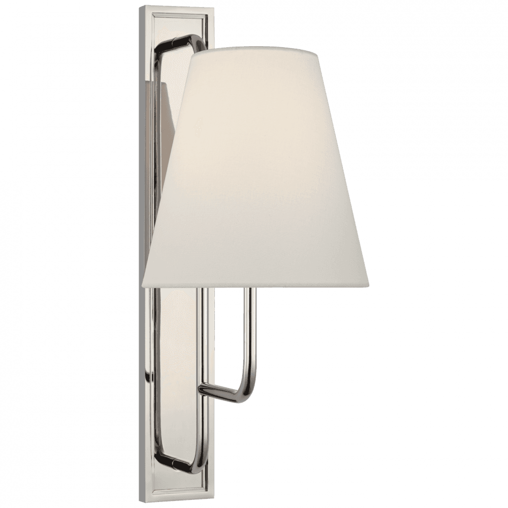 Visual Comfort Signature Rui Tall Wall Sconce Polished Nickel