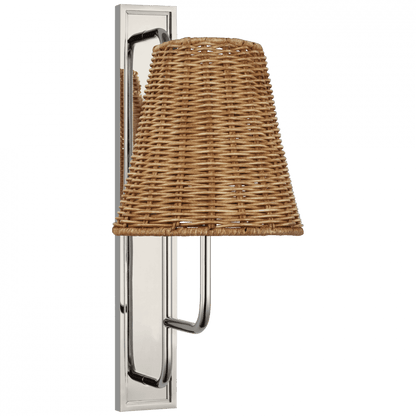 Visual Comfort Signature Rui Tall Wall Sconce Polished Nickel