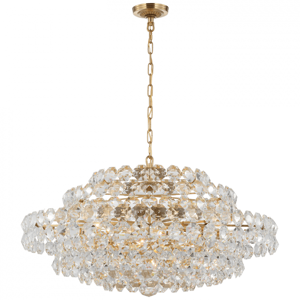 Visual Comfort Signature Sanger Chandelier Polished Nickel
