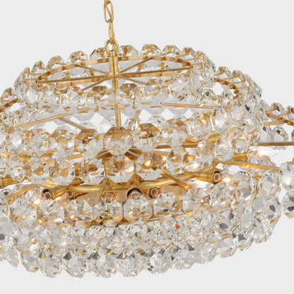 Visual Comfort Signature Sanger Large Chandelier Hand-Rubbed Antique Brass