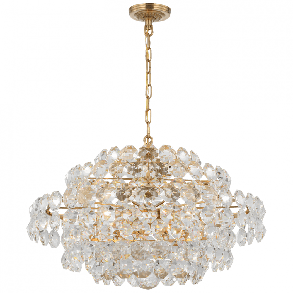 Visual Comfort Signature Sanger Chandelier Polished Nickel