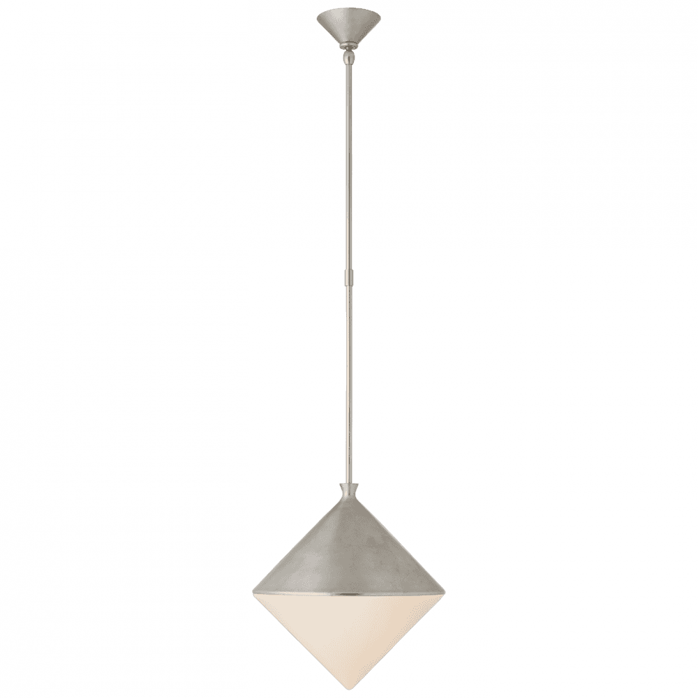 Visual Comfort Signature Sarnen Pendant Burnished Silver Leaf