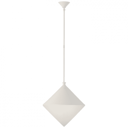 Visual Comfort & Co. Signature Collection Sarnen Pendant, 1-Light, Matte White, White Glass, 18.25"W (ARN 5357WHT-WG CPXU0)
