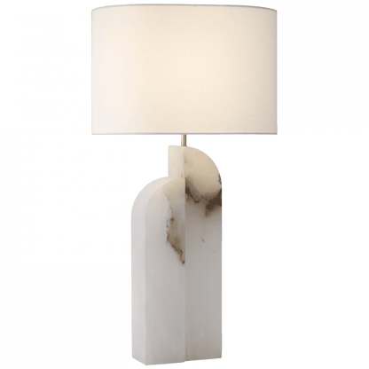Visual Comfort Signature Savoye Large Left Table Lamp Alabaster