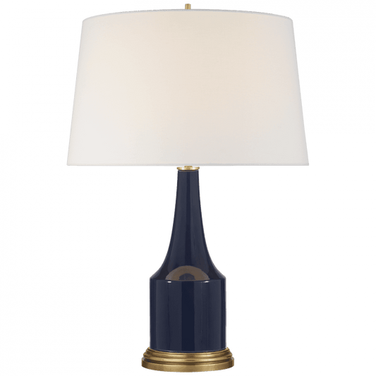 Visual Comfort Signature Sawyer Table Lamp Midnight Blue Porcelain