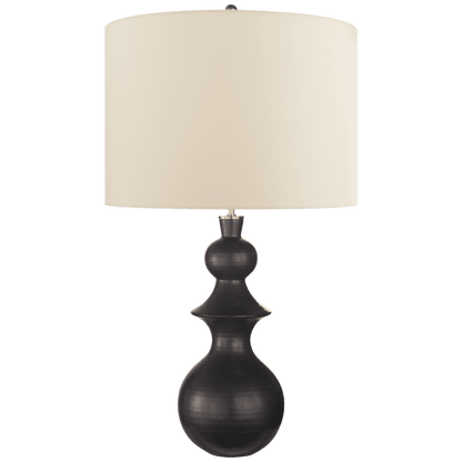 Visual Comfort Signature Saxon Table Lamp Metallic Black