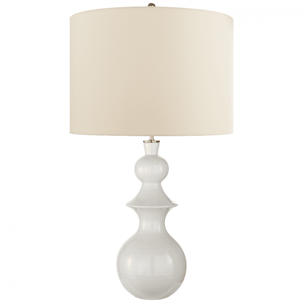 Visual Comfort Signature Saxon Table Lamp New White
