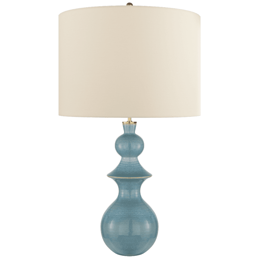 Visual Comfort Signature Saxon Table Lamp Sandy Turquoise