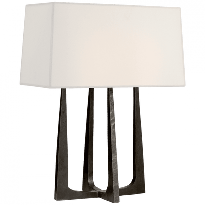 Visual Comfort Signature Scala Hand-Forged Bedside Lamp Aged Iron