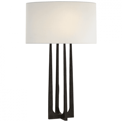 Visual Comfort Signature Scala Hand-Forged Table Lamp Aged Iron