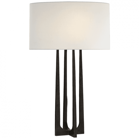 Visual Comfort Signature Scala Hand-Forged Table Lamp Aged Iron