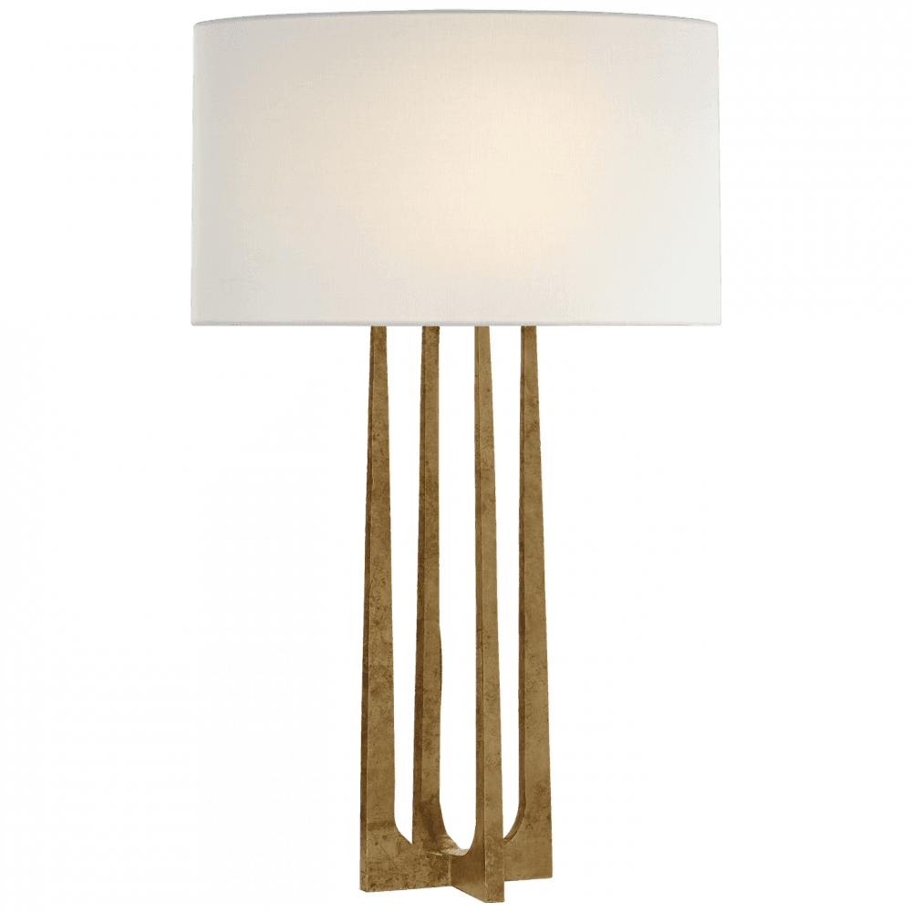 Visual Comfort Signature Scala Hand-Forged Table Lamp Gilded Iron