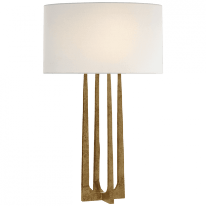 Visual Comfort Signature Scala Hand-Forged Table Lamp Gilded Iron