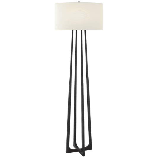Visual Comfort Signature Scala Large Hand-Forged Floor Lamp Aged Iron