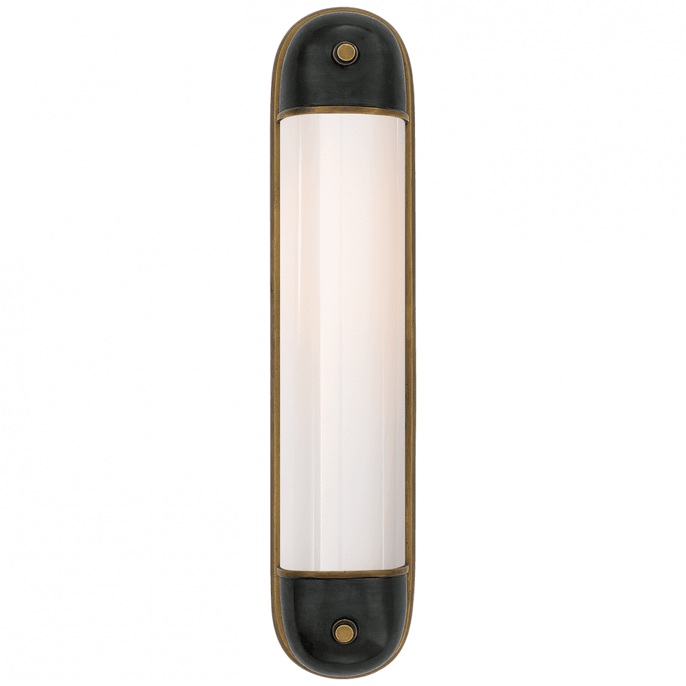 Visual Comfort Signature Selecta Long Wall Sconce Bronze with Antique Brass