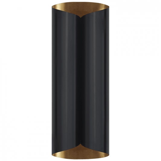 Visual Comfort Signature Selfoss Wall Sconce Black and Hand-Rubbed Antique Brass