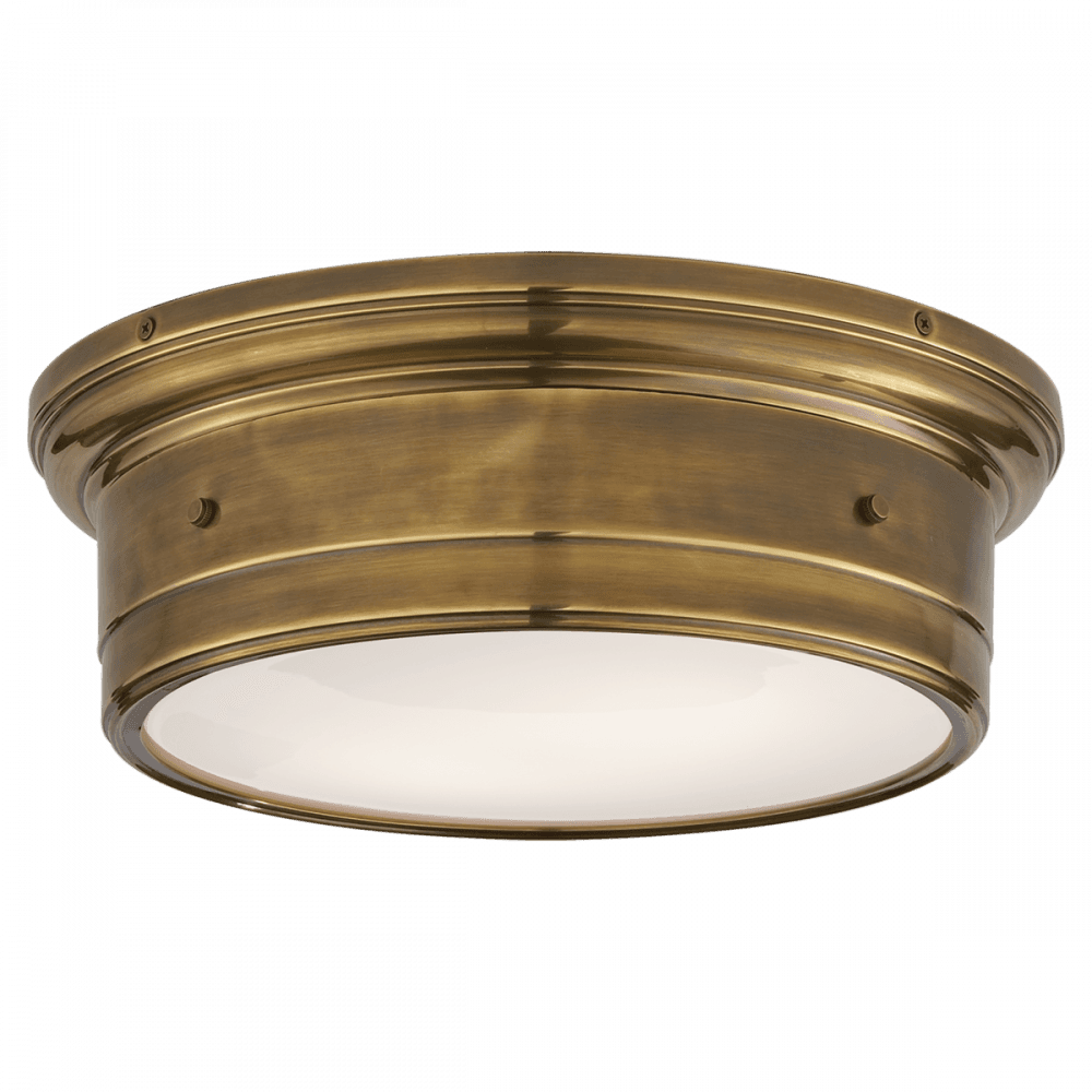 Visual Comfort Signature Siena Flush Mount Hand-Rubbed Antique Brass