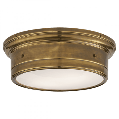 Visual Comfort Signature Siena Flush Mount Hand-Rubbed Antique Brass