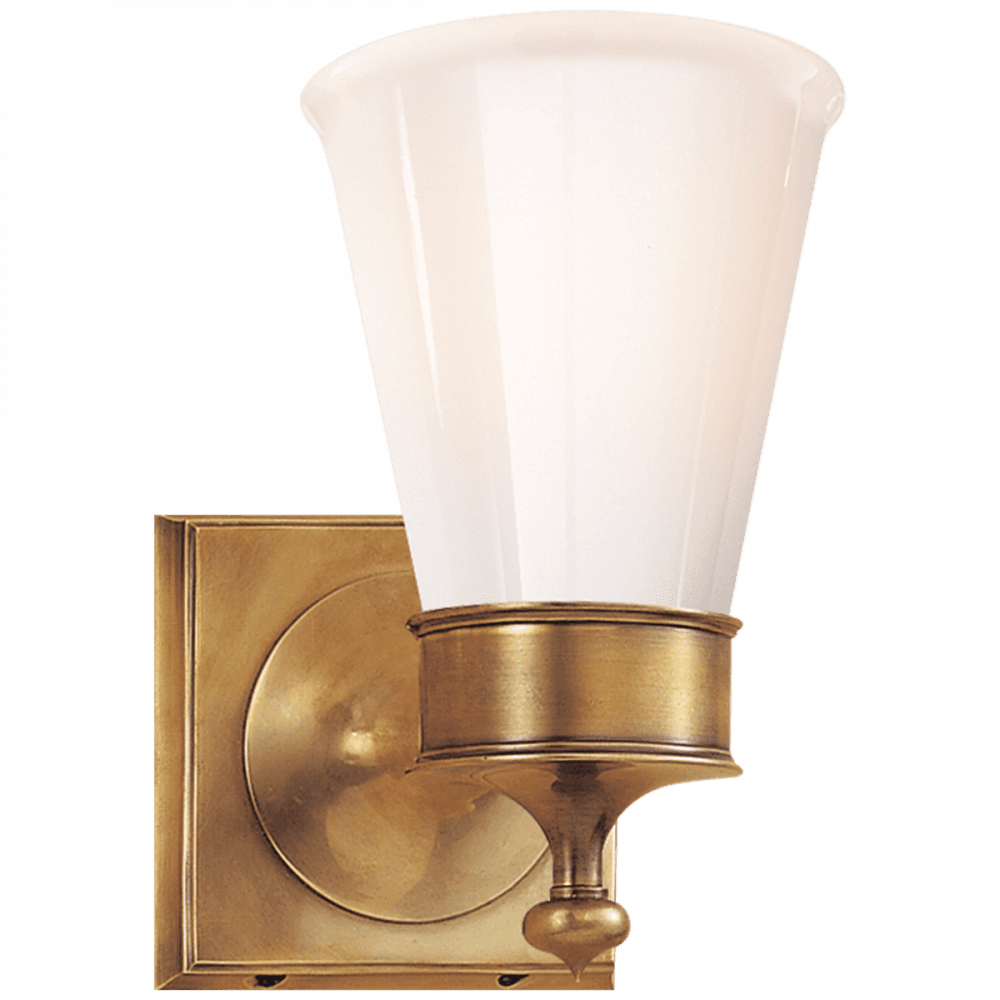 Visual Comfort Signature Siena Wall Sconce Hand-Rubbed Antique Brass