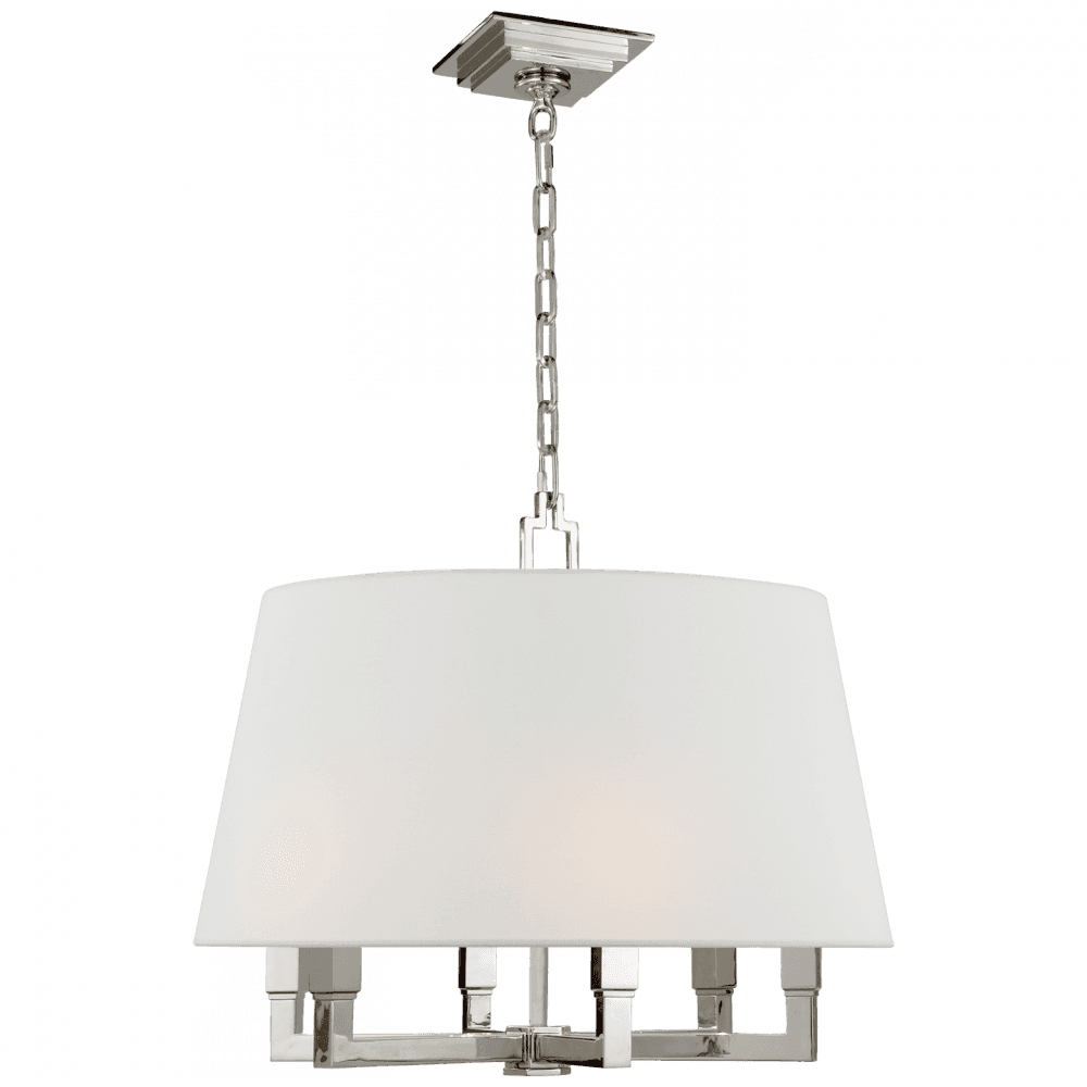 Visual Comfort Signature Signature Square Tube Hanging Shade Polished Nickel