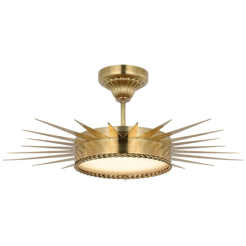 Visual Comfort Signature Soleil 28 Hand-Rubbed Antique Brass