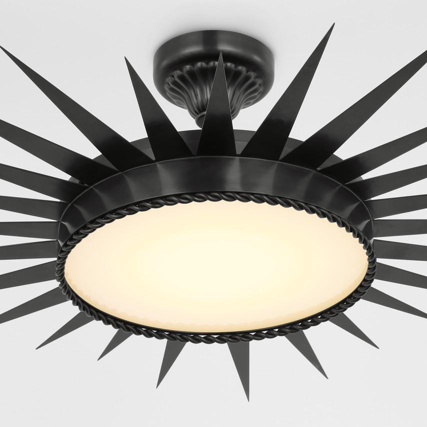 Visual Comfort & Co. Signature Collection Soleil 36" Semi-Flush Mount