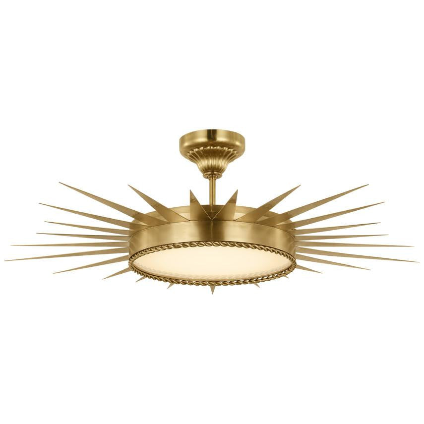 Visual Comfort Signature Soleil 36 Hand-Rubbed Antique Brass