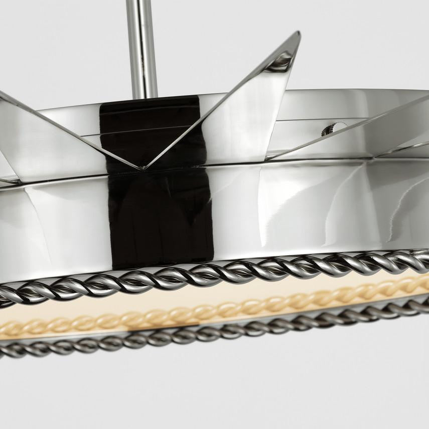 Visual Comfort & Co. Signature Collection Soleil 45" Semi-Flush Mount