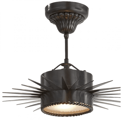 Visual Comfort Signature Soleil Semi-Flush Mount Bronze