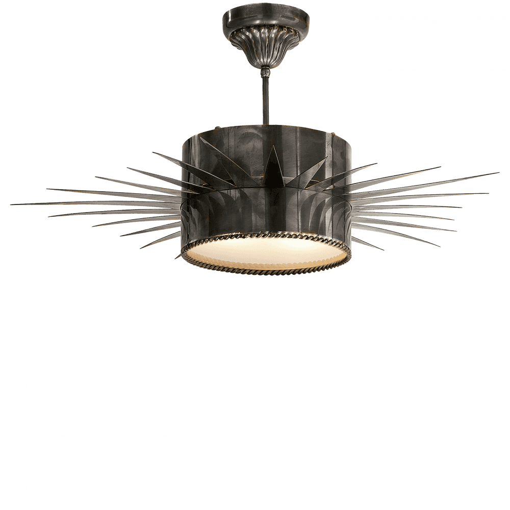 Visual Comfort Signature Soleil Semi-Flush Mount Bronze