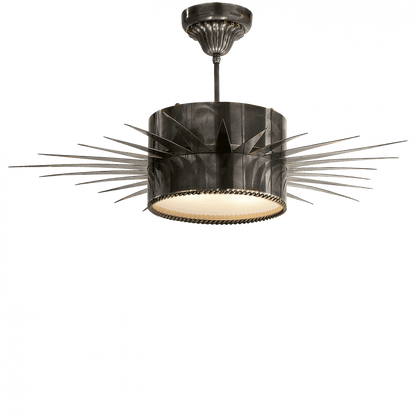 Visual Comfort Signature Soleil Semi-Flush Mount Bronze