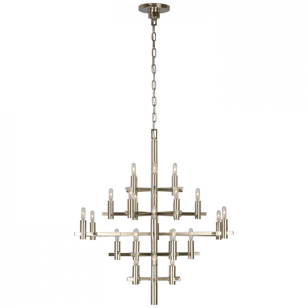 Visual Comfort Signature Sonnet Medium Chandelier Polished Nickel