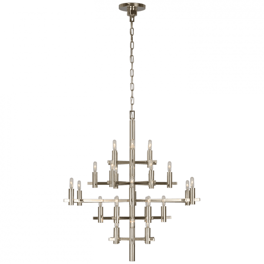 Visual Comfort Signature Sonnet Medium Chandelier Polished Nickel