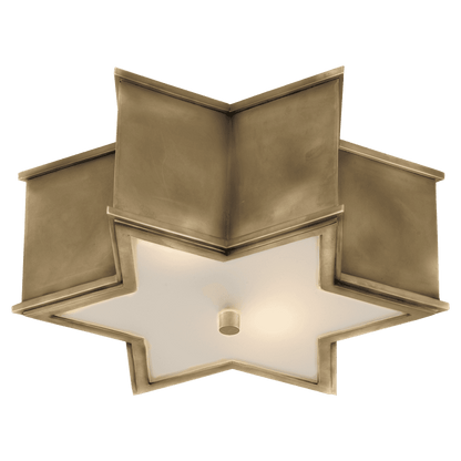 Visual Comfort Signature Sophia Flush Mount Natural Brass