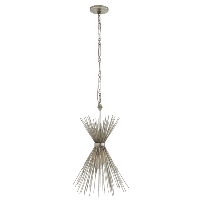 Visual Comfort Signature Strada Chandelier Burnished Silver Leaf