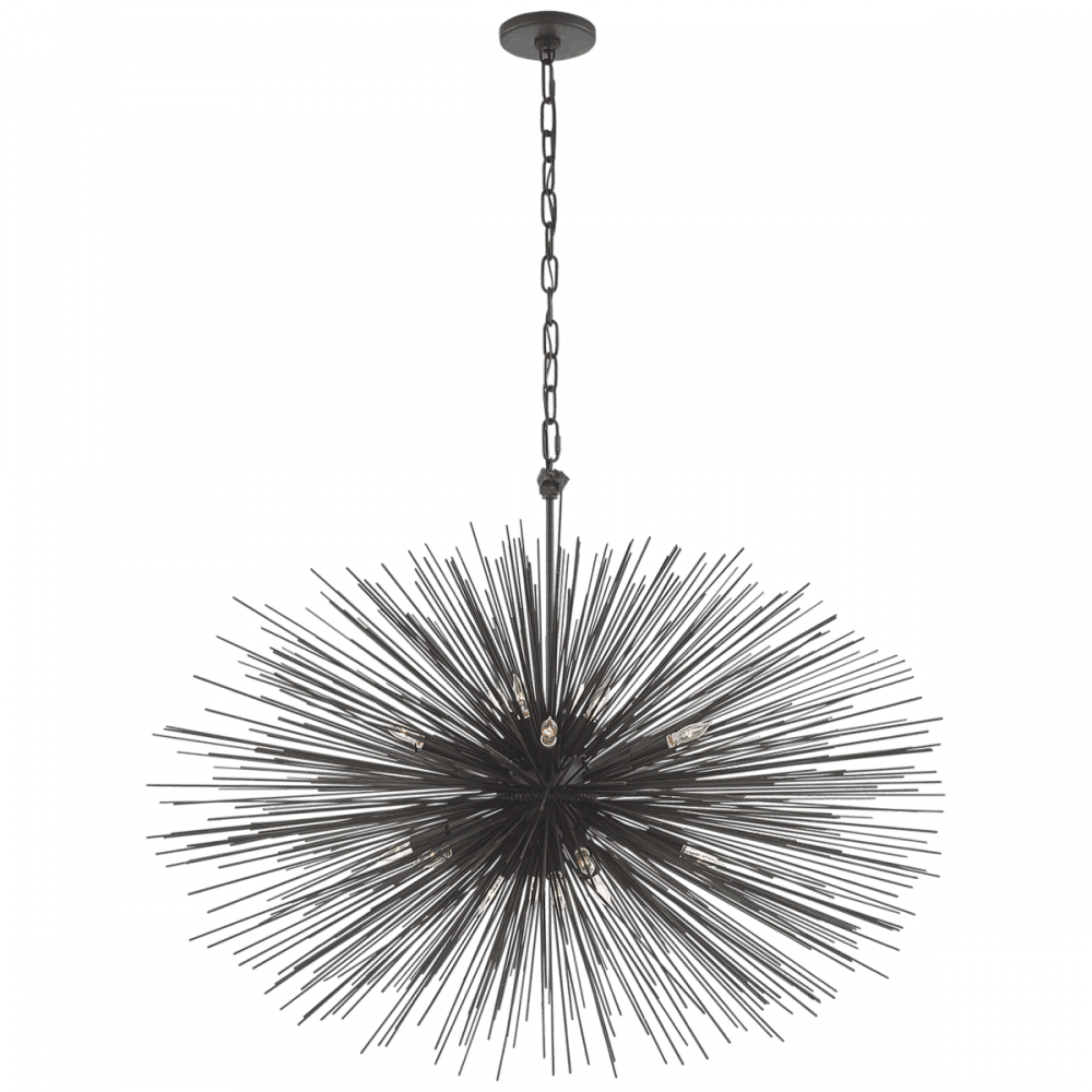 Visual Comfort Signature Strada Chandelier Burnished Silver Leaf