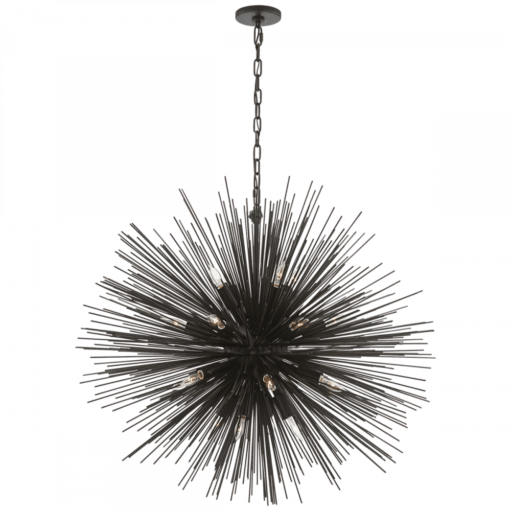 Visual Comfort Signature Strada Chandelier Aged Iron