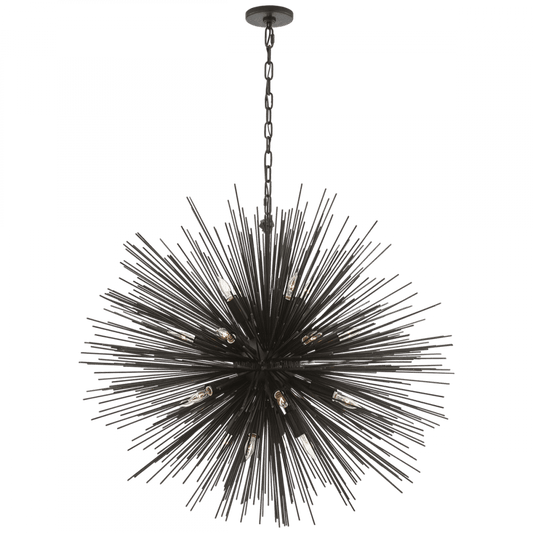 Visual Comfort Signature Strada Chandelier Aged Iron