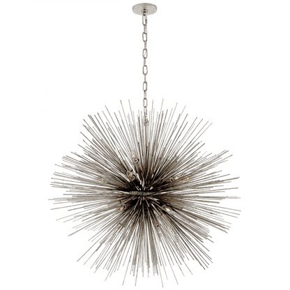 Visual Comfort Signature Strada Chandelier Burnished Silver Leaf
