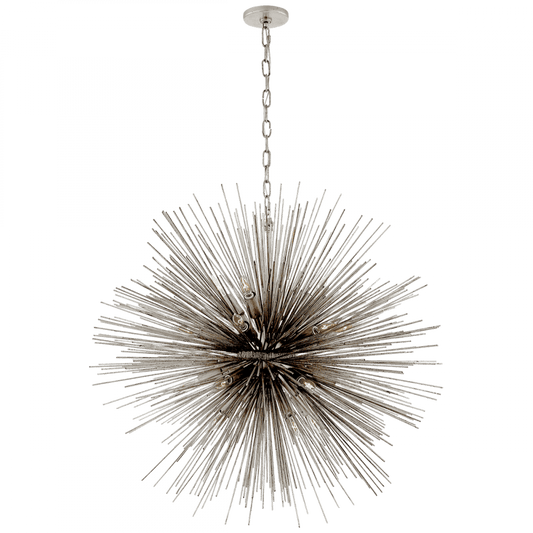 Visual Comfort Signature Strada Chandelier Burnished Silver Leaf