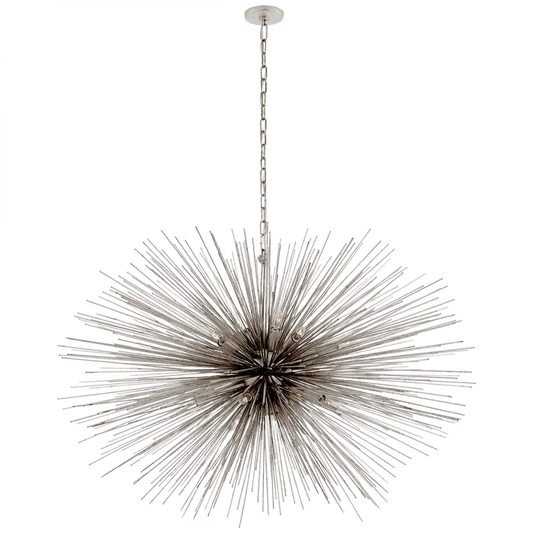 Visual Comfort Signature Strada Large Oval Chandelier Gild