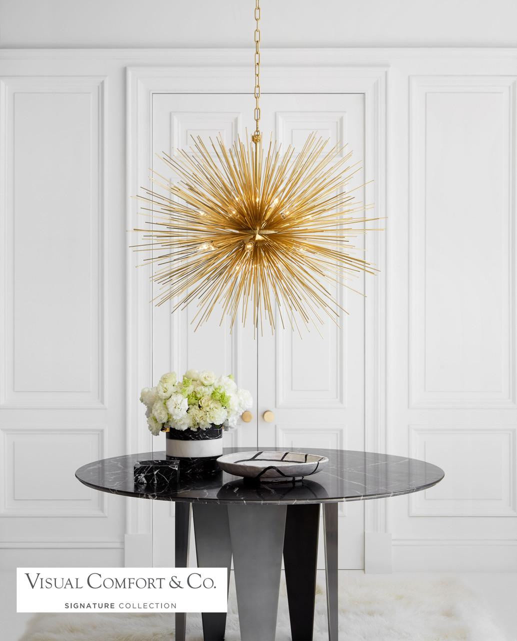 Visual Comfort Signature Strada Chandelier Aged Iron