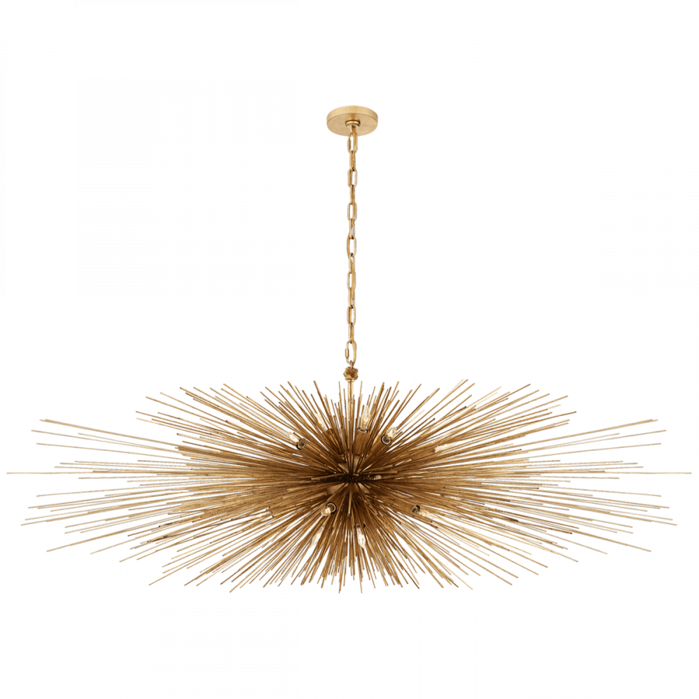 Visual Comfort Signature Strada Linear Chandelier Polished Nickel