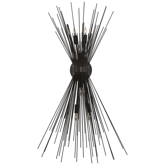 Visual Comfort Signature Strada Wall Sconce Burnished Silver Leaf