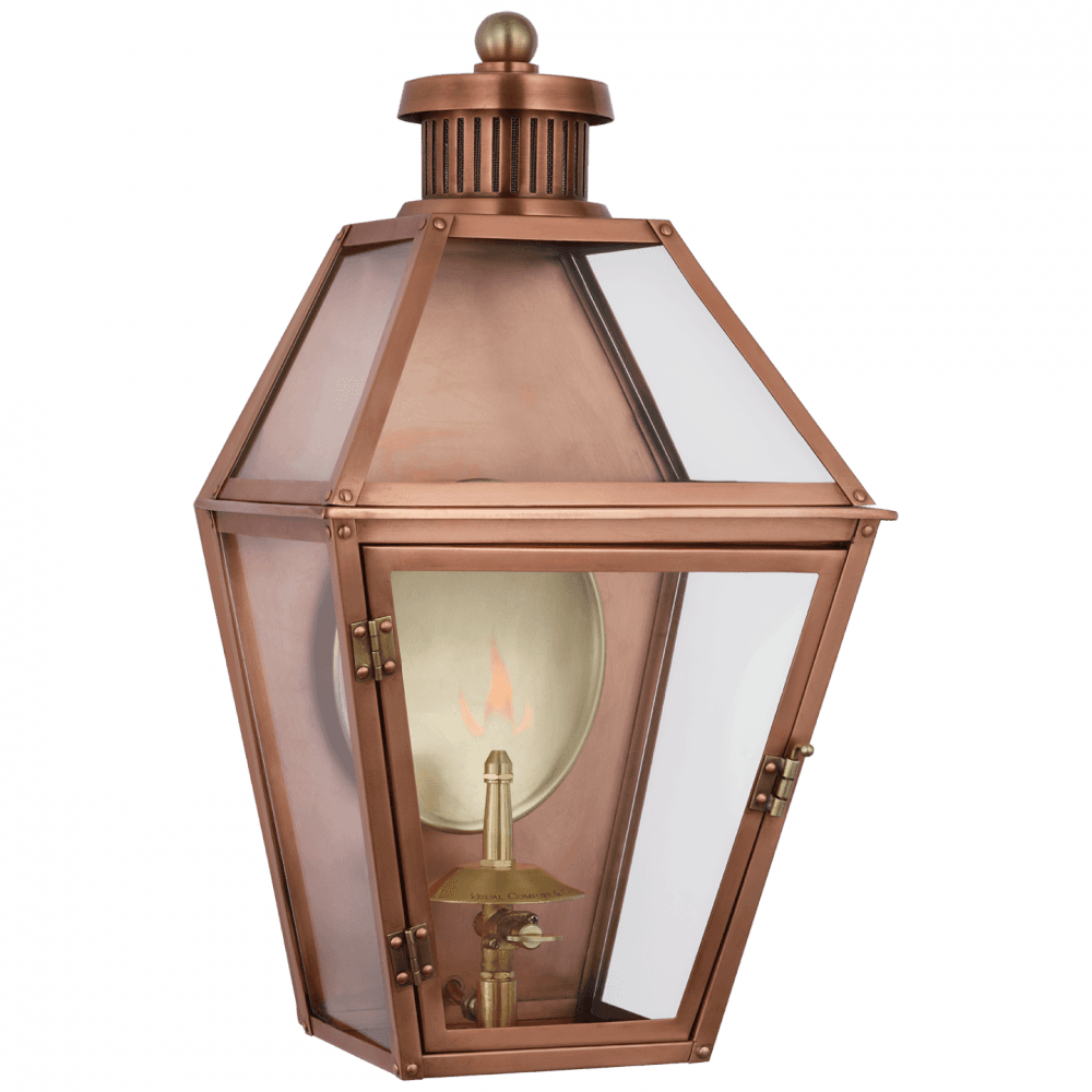 Visual Comfort & Co. Signature Collection Stratford Small 3/4 Gas Wall Lantern