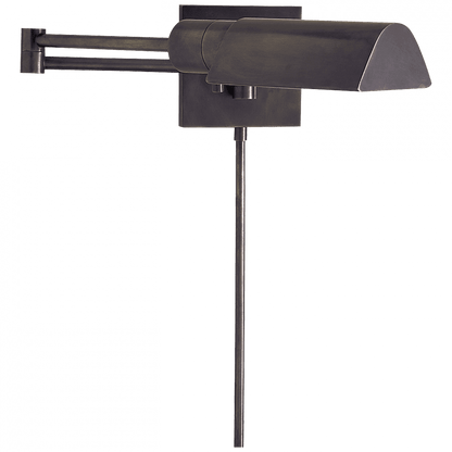 Visual Comfort Signature Studio Swing Arm Wall Sconce With Plug Bronze