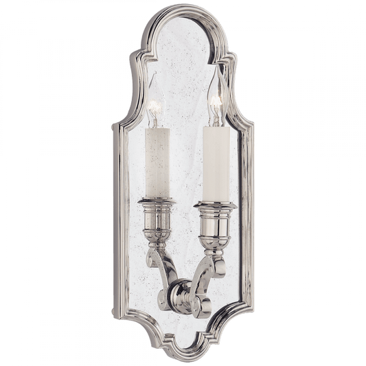 Visual Comfort Signature Sussex Small Framed Wall Sconce Polished Nickel