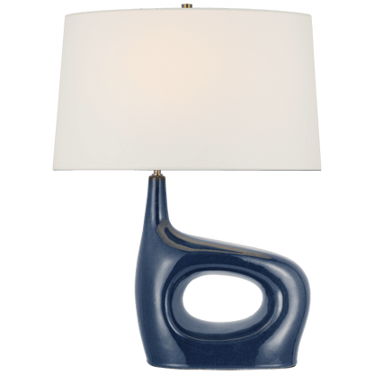 Visual Comfort Signature Sutro Medium Right Table Lamp Mixed Blue Brown